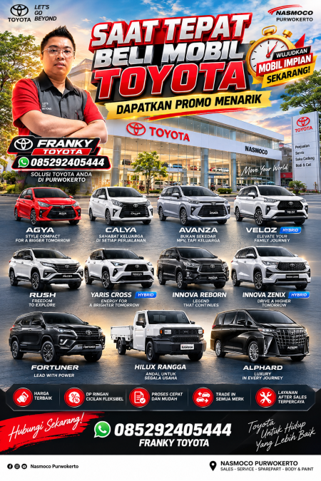 Promo Nasmoco Fiesta 65th - Promo Toyota Purbalingga 2026